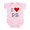 Petal Pink, variant on CafePress - I Love PB Infant Bodysuit - Baby Light Bodysuit, Size Newborn - 24 Months