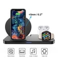 thumbnail image 4 of 3 in 1 Wireless Charging Station for Apple Products, 15W Foldable Fast Wireless Charging Dock for Multiple Devices, iPhone 11/11 Pro Max/XR/XS/X Samsung/Apple Watch 6/5/4/3/2/1 SE. Airpods, 4 of 8