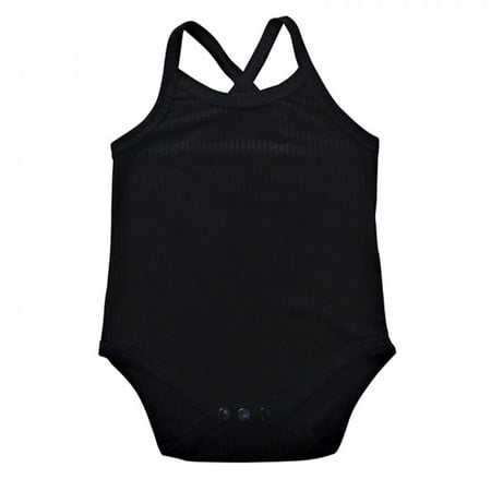 

Praeter 1Pc Summer Newborn Infant Baby Boys Girls Solid Soft Romper Bodysuits Ribbed Sleeveless Clothes Outfits Body Baby Girl Clothes Black 70