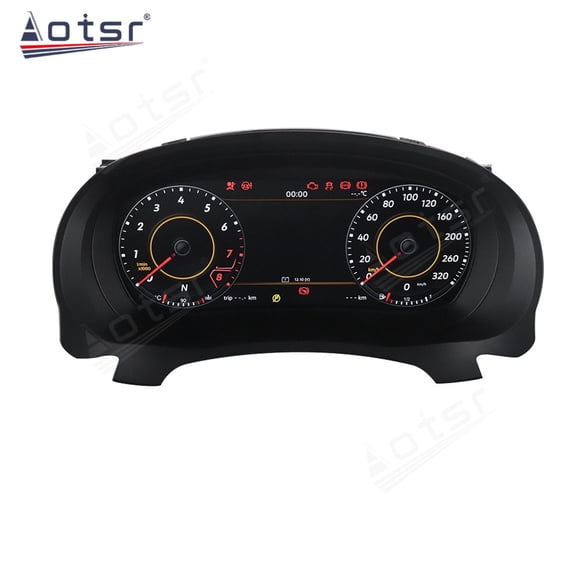 Aotsr 12.3 inch car LCD digital instrument panel instrument cluster speedometer suitable for Volkswagen Golf 6th Generation 2008-2012 LCD Instrument Cluster