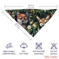 thumbnail image 3 of PhooArto Cute Forest Animals Dog Bandanas, 2 Pack Soft Washable Pet Scarf Triangle for Large Dogs Puppies and Cats, 3 of 7