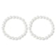thumbnail image 1 of Accesorios Únicos 2 Pcs Pulsera Elástica de Perlas Falsas Blancas para Mujeres, 1 of 7