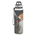 thumbnail image 2 of Cats and Moon Leaves Sports Water Bottle Portable Travel Mug 32oz BPA Free Leak Proof Straw Transparent Tritan for Gym Yoga Cycling Camping, 2 of 7