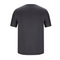 thumbnail image 4 of USNSM (M-5XL) Men's T Shirts Oversized Short Sleeves Loose Comfort Breathable Solid Streetwear Tee Crew Neck Cotton Tops Gray XXXL, 4 of 8