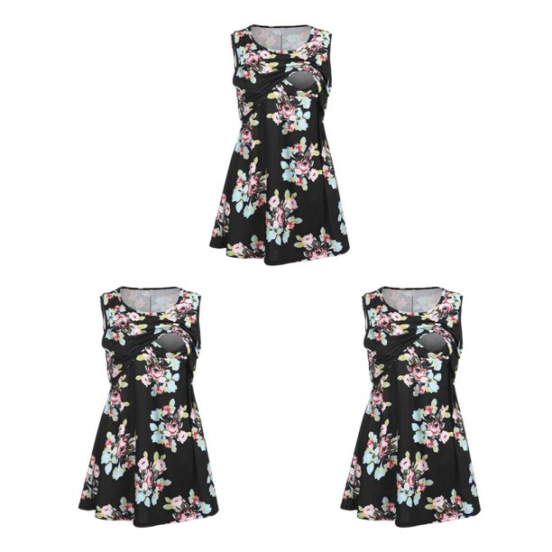 Sonducket Camisa de maternidad para mujer, blusa de lactancia, camisa, manga , cuello Type1 NO1
