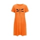thumbnail image 4 of Camisón corto de mujer, vestido de largo medio con estampado de moda, camisón corto extragrande de mujer, camisón de manga corta con estampado de pecho a la moda, camisón de mujer, 4 of 5