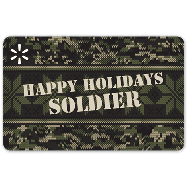 Camouflage Holiday Walmart Gift Card