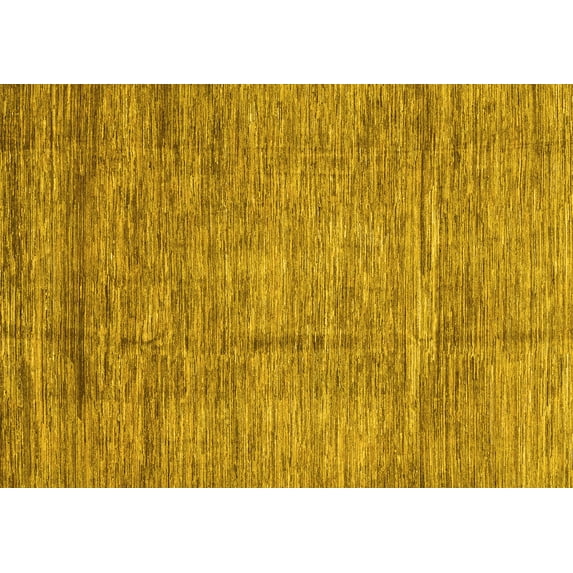 Ahgly Company Indoor Rectangle Abstract Yellow Modern Area Rugs, 7' x 10'