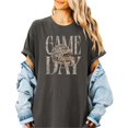 thumbnail image 4 of Game Day Camo Football Helmet Shirt for Men Women & Teens Distressed Ink-Printed Comfort Colors Tee - Pepper Shirt, Medium, 4 of 8