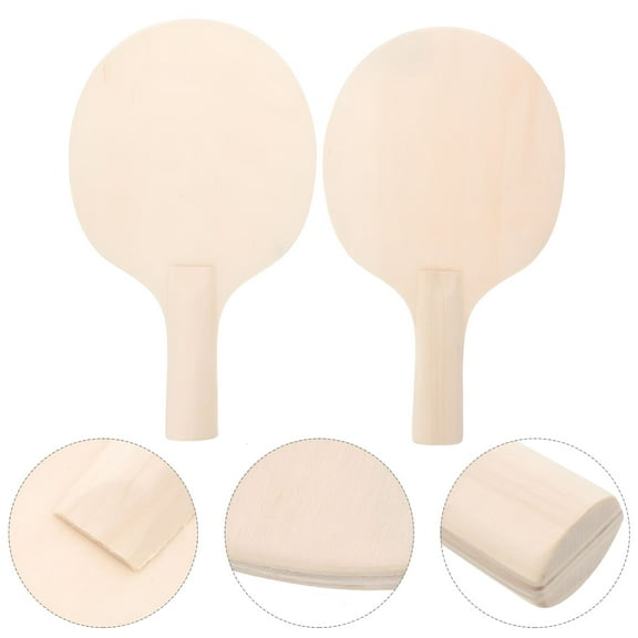 BESTSKY 2 Wood Pong Paddles for Table Tennis - DIY Sports Game for Kids & Adults