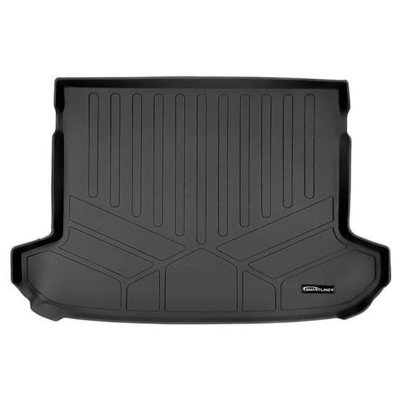 All Weather Trunk Floor Mat & Cargo Liner - Factory Cargo Tray in Upper Position for 2017-2022 Kia Sportage, Black