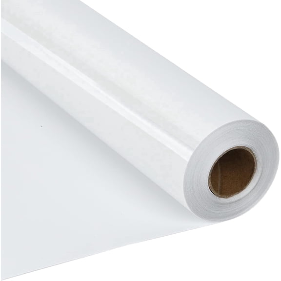 Heat Transfer Vinyl-12” x 20ft White Iron on Vinyl Roll for Shirts, HTV Vinyl for Silhouette Cameo, Easy to Cut & Weed