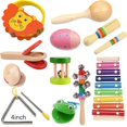 thumbnail image 1 of 11Pcs Kids Baby Musical Instruments Set Montessori Toys For 3 4 5 6 Years Old Children Early Educational Brinquedos Infantil, 1 of 7