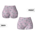 thumbnail image 5 of Lsque Flamingo Pattern High Waisted Biker Shorts for Women-Tummy Control Fitness Athletic Workout Running Yoga Gym Shorts,Moisture-Wicking-X-Large, 5 of 9