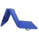 thumbnail image 4 of Estera de Ejercicio Plegable de Tres Pliegues Almohadilla de Protección Del Piso Gimnasio Estera de Plegable para Entrenamiento de Es Cuero PU azul oscuro, 4 of 8