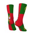 thumbnail image 5 of Womens Portugal Flag Dress Crew Socks Colorful Novelty Socks, 5 of 7
