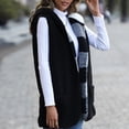 thumbnail image 4 of Leesechin Plaid Vest for Women Fall Winter Sleeveless Blazer Jackets, 4 of 6