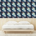 thumbnail image 3 of Ambesonne Rose Peel & Stick Wallpaper for Home, Classic Night Garden Flowers, 13"x72", Sky Blue Raspberry Green, 3 of 5