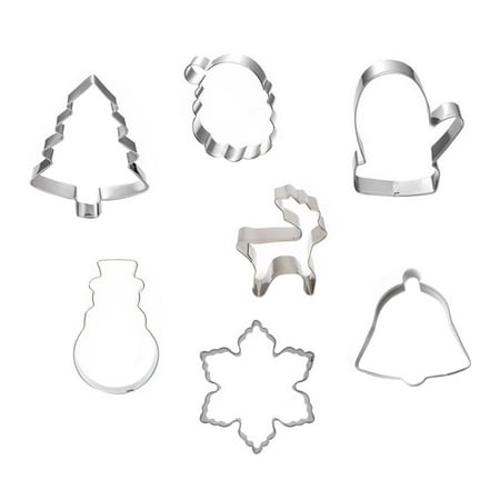 

HINTRMENT 7Pcs Stainless Steel Chocolate Mold Baking Tool Mould Christmas and Thanksgiving Decorations