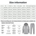 thumbnail image 2 of Dlasu Outfit Sets for Big Boy Zipper Solid Long Sleeve Hoodie Pullover and Sweatpants Winter Fall 2PCS Sweatsuit Suits, 2 of 5