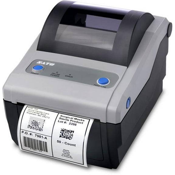 Restored SATO CG412DT Thermal 4x6" Label Printer 300 DPI High-Resolution Barcode & Label Printing, P/N: WWCG15041 (Refurbished)