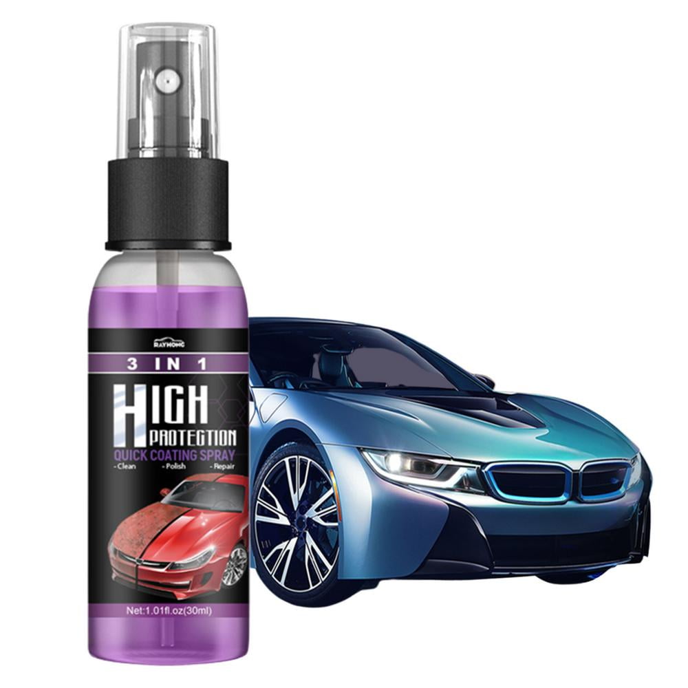  INHLUGLK High Protection 3 in 1 Spray, 3 in 1 Ceramic Car  Coating Spray, Quick Waxing Polishing for Car, Nano Coating Spray for Cars, 3  in 1 High Protection Quick Car