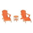 thumbnail image 3 of WestinTrends Dylan Outdoor Adirondack Chair With Ottoman And Side Table 5-Piece Set, Orange, 3 of 17