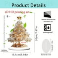 thumbnail image 3 of PONPRNGY Christmas Table Decorations, 2D Christmas Desk Decor - with Stand Acrylic Santa Claus Tree Ferris Wheel Merry-Go-Round Ornament for Living Room Bedside Home Workplace Bookshelf, 3 of 5