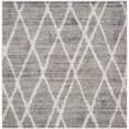 thumbnail image 1 of Safavieh Adirondack Collection ADR128B Ivory and Silver Vintage Geometric Square Area Rug (6' Square), 1 of 5