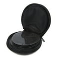 thumbnail image 3 of REGALWOVEN  Gray Zipper Closure Round CD Discs Holder Bag Storage Carry Case Wallet for Car, 3 of 3