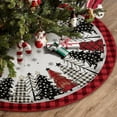 thumbnail image 7 of Lomyolo 48Inch Christmas Tree Skirt - Red & White Buffalo Plaid Xmas Tree Mat, Double-Layer Polyester Perfect Christmas Decoration Gift Holiday Decor for Indoor/Outdoor, Party & Gift Giving, 7 of 7