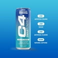 thumbnail image 3 of C4 Smart Energy Drink, Blue Raspberry Flavor, Zero Sugar, Carbonated, 12 oz can (12 pack), 3 of 5