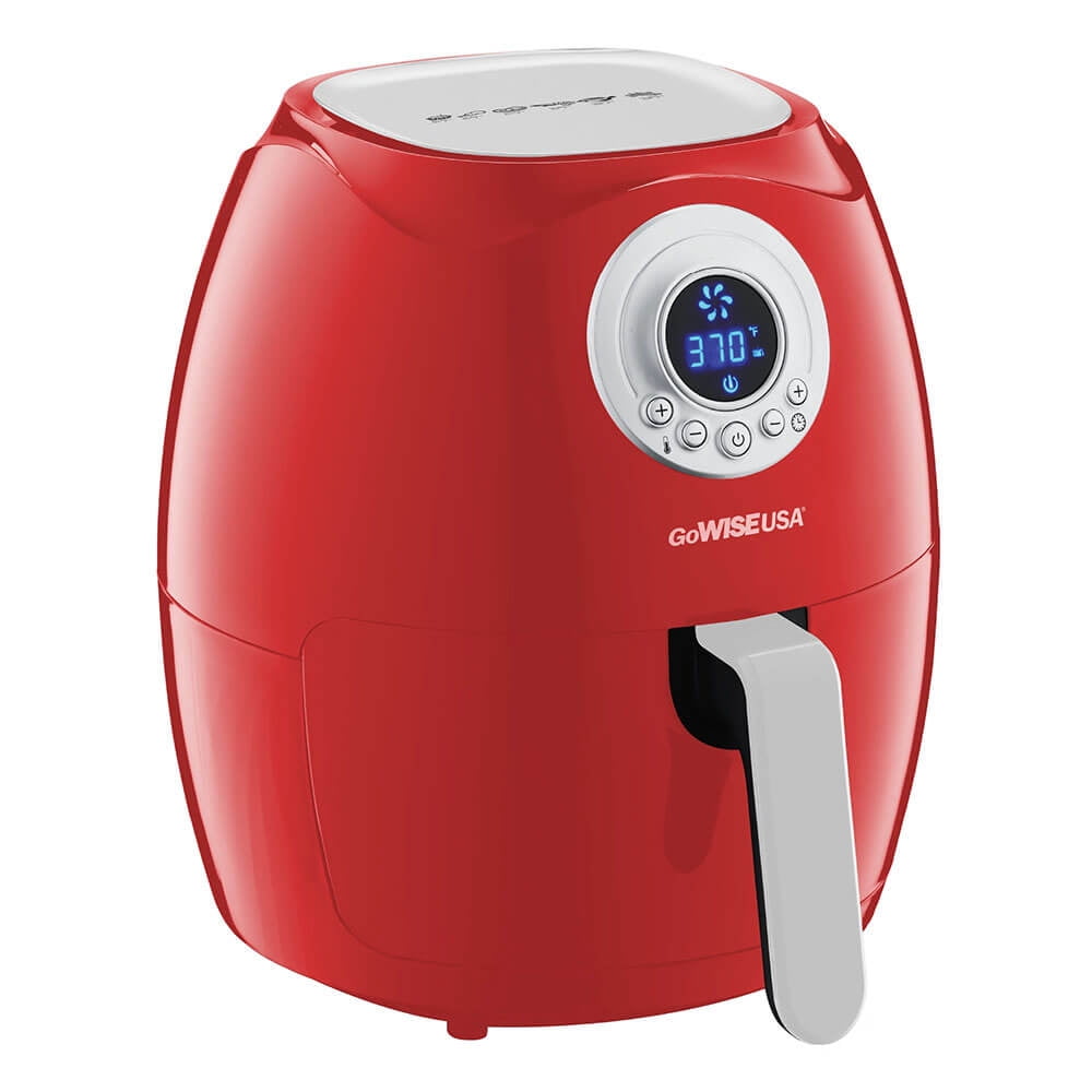 GoWISE USA 3.7 qt Air Fryer, Red - 360√Ç¬∞ Rapid Air Technology