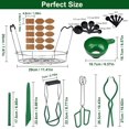thumbnail image 2 of Tisovixo Canning Kits, Canning Supplies Boxed Set, Canning Equipment, Jar Lifter, Folding Rack, Tongs, Complete Multifunctional Canning Tools, Canning Kit Includes Wide Mouth Funnel for Mason Jars, 2 of 6