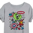 thumbnail image 3 of Marvel The Avengers - USA Sketch - Women's Oversized Graphic T-Shirt, 3 of 5