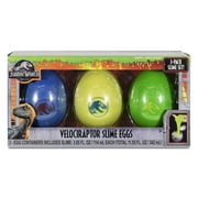 Jurassic World 3-Pack Velociraptor Slime Egg Set