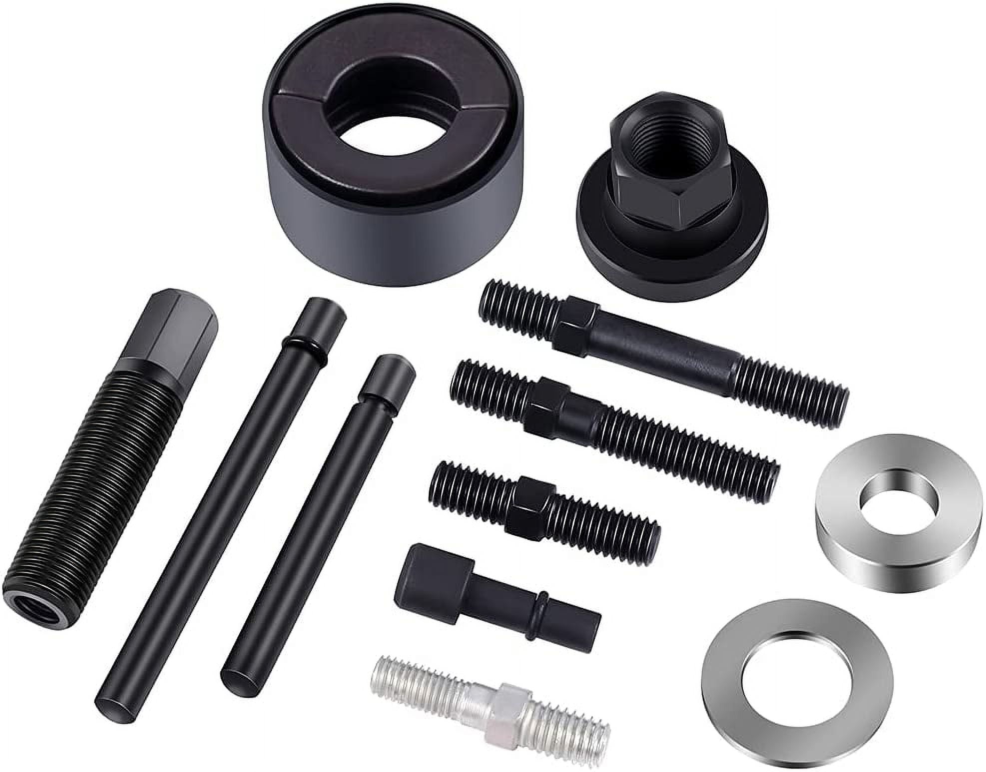 ECCPP Power Steering Pump Pulley Puller Remover Installer Alternator AC 13pc Tool Kit Fit for GM for Ford for Chrysler engines