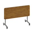 thumbnail image 3 of Correll Premium Sit to Stand  Flip Top Table 24x72 Medium Oak Wood Laminate, 3 of 9