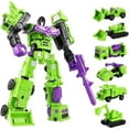 thumbnail image 2 of Deformation Toys 6 In 1 Mini Combiner Action Figure Robot Toys War For Cybertron Figure Gift Set, 2 of 8