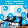 Filtrete by 3M Air Purifier with True HEPA Filter, Large Room Tower