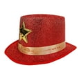 thumbnail image 5 of Glitter Top Hat for Adults, Shiny Star Magician Hat Sparkly Party Hat for New Year Birthday Wedding Carnival, 5 of 7