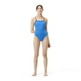 thumbnail image 2 of Speedo Women's Solid Double Strap One Piece Swimsuit - Servres Blue, Size: 30, 2 of 4
