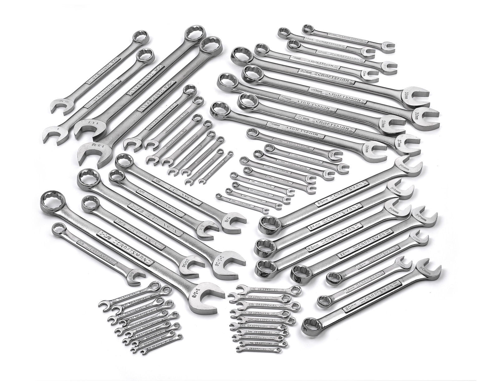 Craftsman Combination Ignition Wrench Set 63 pc. 12Point Offset Handle