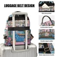thumbnail image 3 of FORMRS Mini Backpack Purse for Women Travel Daypack Casual Shoulder Bag, Blue Plants Window, 3 of 7