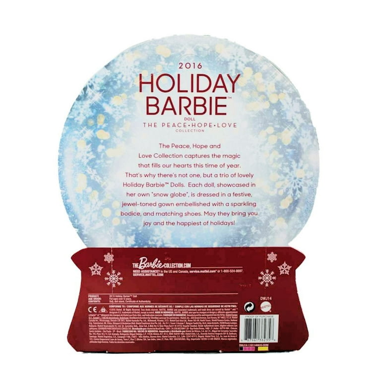 2016 holiday barbie doll-exclusive red hair - Walmart.com