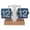 Blue Page, variant on Retro Auto Mechanical Flip Desk Clock Vintage Tabletop Digital Clock with Premium Beech Wood Base for Home Office Decorative 12 Hour AM PM, 5.6 inches / 14.3 cm Height