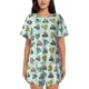 thumbnail image 1 of Fotbe Lighthouse Conjunto de Pijama Estampado para Mujer, 2 Piezas, Ropa de Dormir con Camiseta de Manga Corta y Shorts Suaves-Medium, 1 of 6