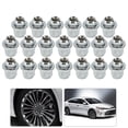 thumbnail image 3 of Llantas de acero plateado para coche, neumáticos y tuercas compatibles con Toyota Camry 2001-2016, 3 of 10