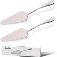 thumbnail image 4 of KSENDALO Small Stainless Pie Servers Cake Spatula Desser Spatula Set of 2, Silver, 4 of 7