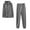 Gray, variant on Homadles Womens Sweatsuits 2pcs Sets- Zip up Solid Crewneck Baggy 2024 Fall Fashion Long Sleeve Hoodie and Sweatpant Workout Sets Hot Pink Size 2XL